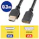 HDMI延長ケーブル 0.3m EA940PM-221【別送品】