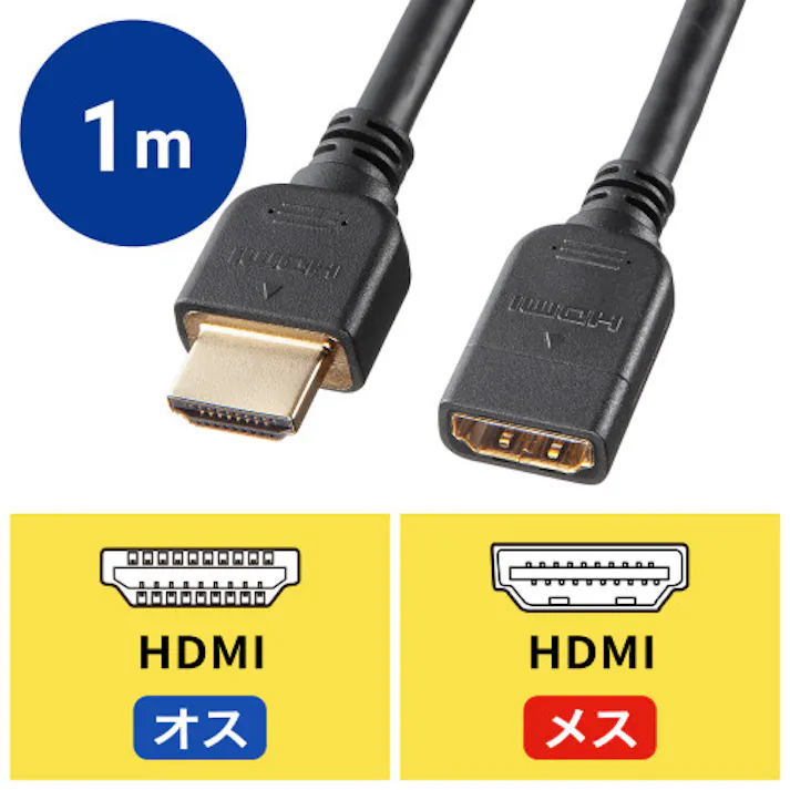 HDMI延長ケーブル 1.0m EA940PM-222【別送品】