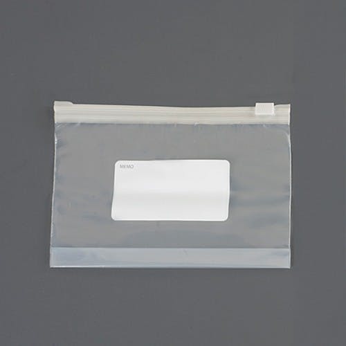 スライドジッパー付保存袋(12枚/マチ付) 180×120mm EA944CP-21B【別送品】