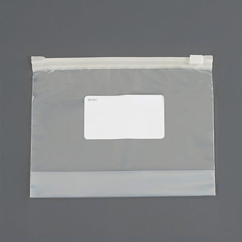 スライドジッパー付保存袋(10枚/マチ付) 200×150mm EA944CP-22B【別送品】