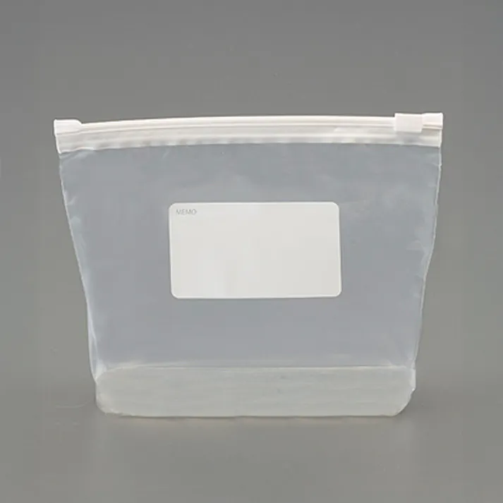 スライドジッパー付保存袋(10枚/マチ付) 200×150mm EA944CP-22B【別送品】