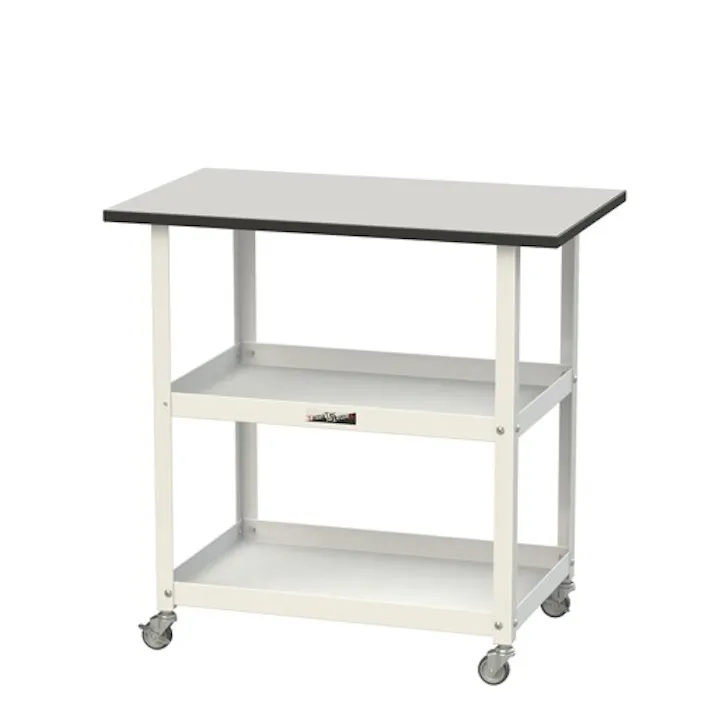 天板付ツールワゴン(クリーンルーム対応) 750×450×738mm EA956KG-13【別送品】