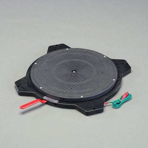 回転作業台(導電/ストッパ付) φ363×39mm/150Kg EA956SA-17【別送品】
