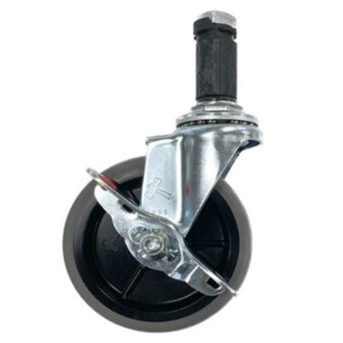 パイプラック用 100mm差込キャスター(自在ブレーキ/4個) EA976AW-408S【別送品】