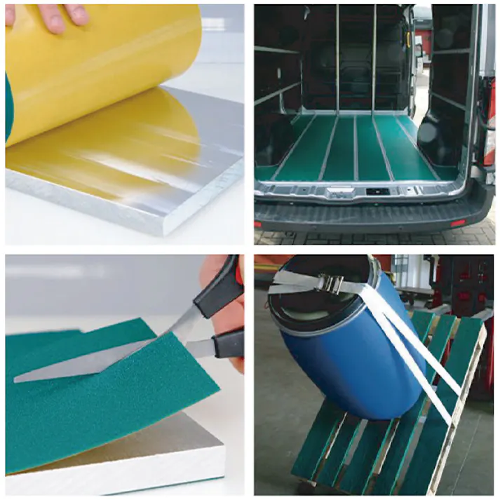 フォークリフト用滑止グリップ(シール付) 200×2500mm EA981ZA-6【別送品】