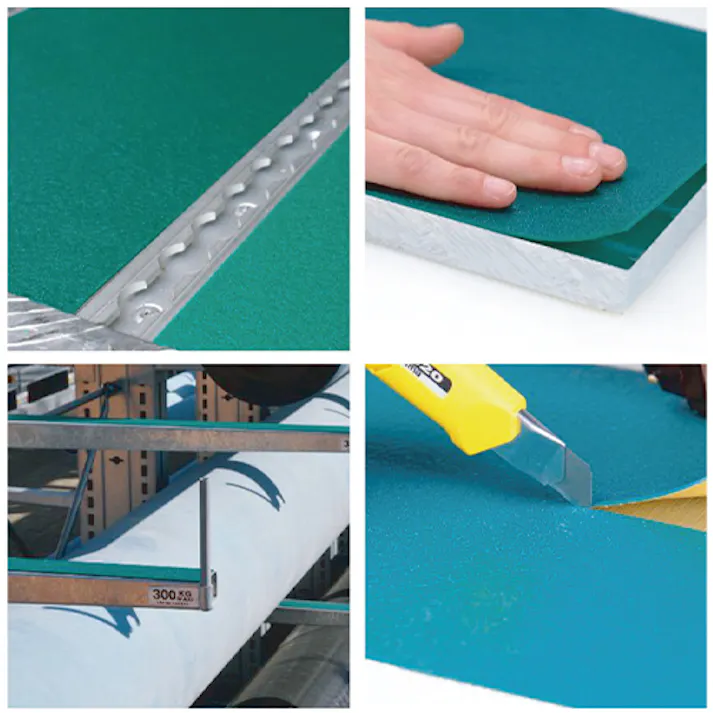 フォークリフト用滑止グリップ(シール付) 200×2500mm EA981ZA-6【別送品】