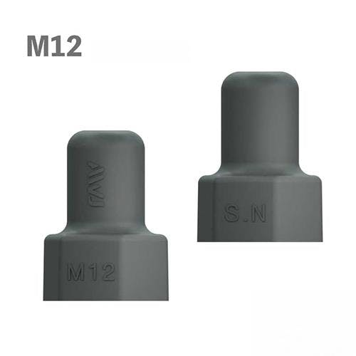 シンングルナット用保護キャップ(エラストマー/グレー/2個) M12 EA983FM-812【別送品】