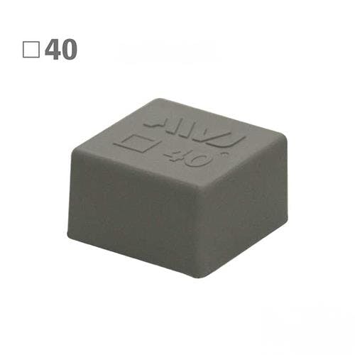 角型保護キャップ(EL/グレー/2個) 40×40×25mm EA983FN-183【別送品】