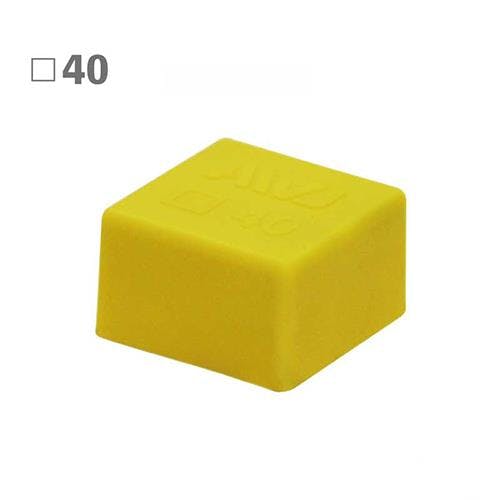 角型保護キャップ(EL/イエロー/2個) 40×40×25mm EA983FN-193【別送品