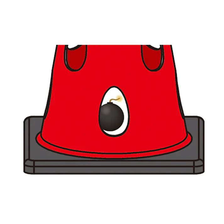 穴あきカラーコーン(レッド/5本) φ360×700mm EA983FT-841A【別送品】