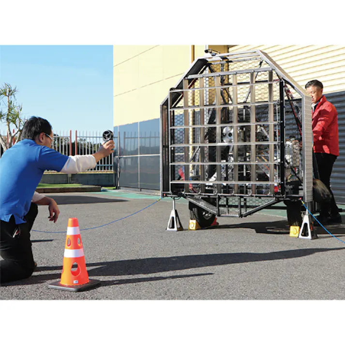 穴あきカラーコーン(ブルー/5本) φ360×700mm EA983FT-842A【別送品】