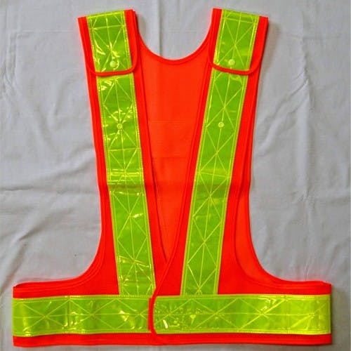 安全ベスト(橙/黄) EA983R-294【別送品】