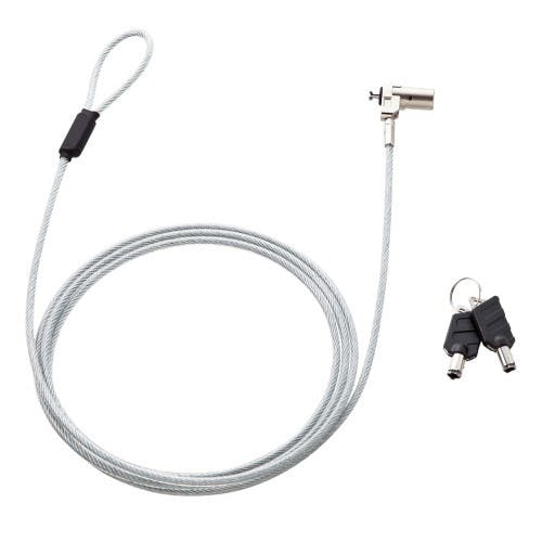 パソコンセキュリティワイヤー(同一キー) φ4.4mm×2.0m EA983TS-312【別送品】