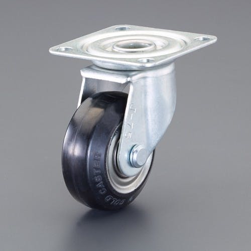 キャスター(自在金具付/高導電) 75mm EA986PN-311【別送品】