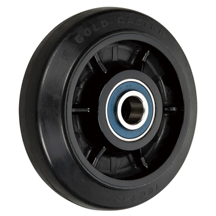 キャスター(ゴム車/自在/ストッパー付/ステンレス製) 75mm EA986PN-381【別送品】