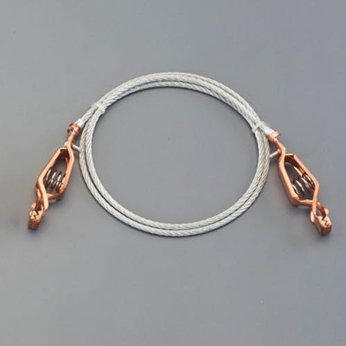 アースクリップワイヤー(ワニ口×ワニ口) 914mm EA991JM-23【別送品】