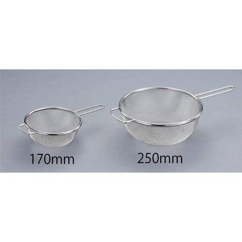 ろ過網(柄付・ステンレス製) φ170/0.19mm/40メッシュ EA992CK-13A【別送品】