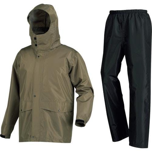透湿性レインウェアー(オリーブ) [3L] EA996XZ-44A【別送品】