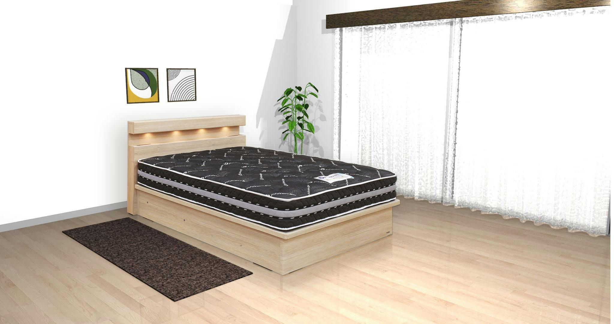 東京ベッド ベッドフレーム サンティエCLG S ナチュラル ダウンライト