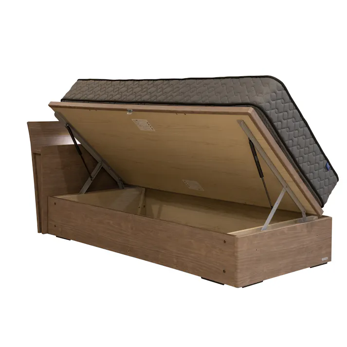 東京ベッド ベッドフレーム NリミーモCSO26 D ダークブラウン 関節照明 コンセント 充電用USB付 日本製 ダブル 寝室 睡眠 開梱+設置+階層 81252354002【別送品】