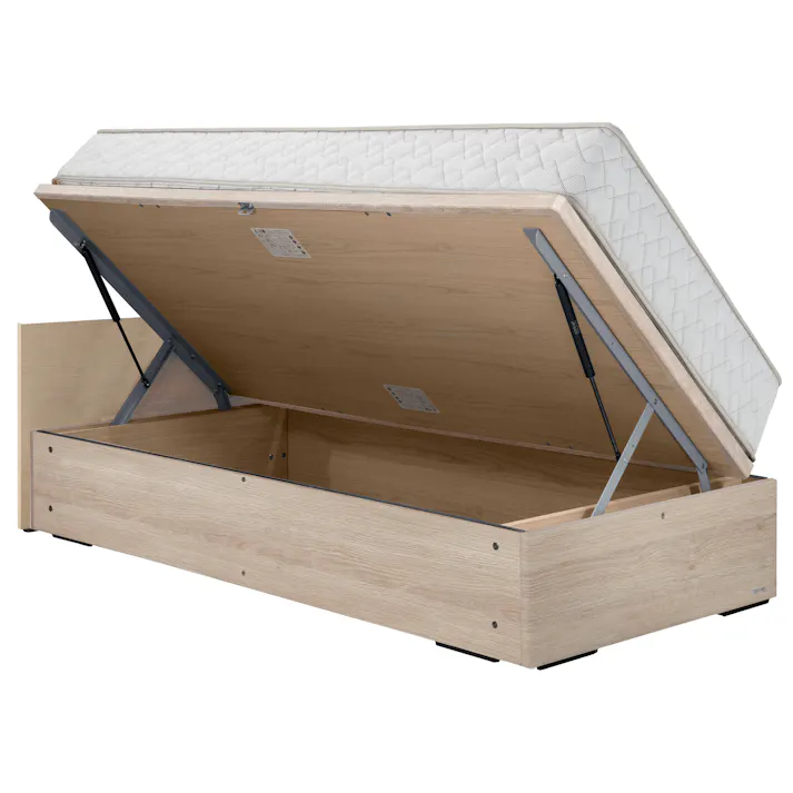 東京ベッド ベッドフレーム ヘッドレスFSO26 S ダークブラウン ヘッドレスモデル 専用ボード付 日本製 シングル 寝室 睡眠 開梱+設置+吊り上げ 81160154003【別送品】