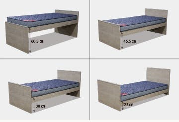 シングルベッド ベッドフレーム 爆買 ステージベッド シングル ベッドフレームのみ ナチュラル