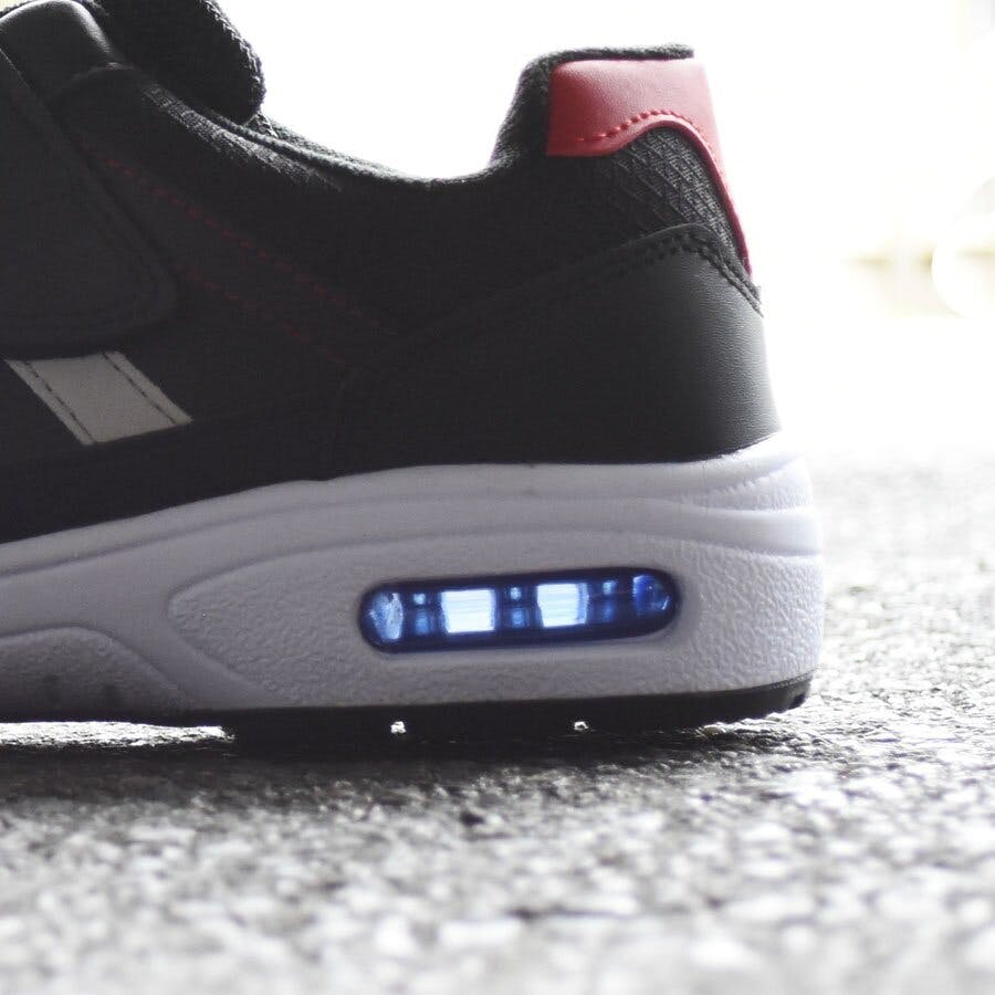 ミドリ安全 先芯入りスニーカー ブラック 25.0cm メンズ