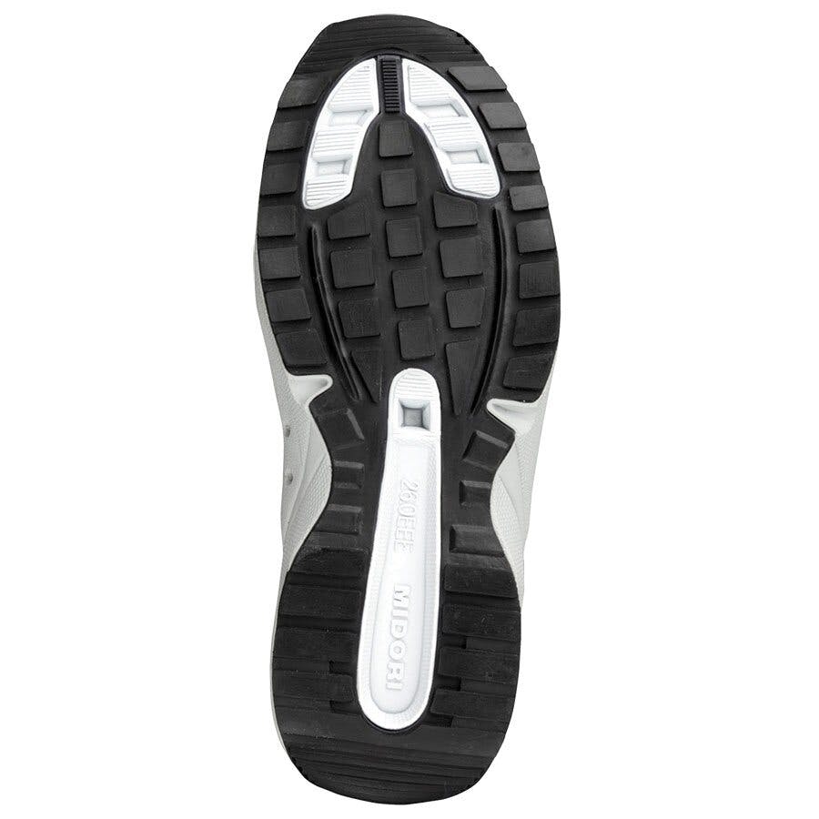 ミドリ安全 超軽量 先芯入り スニーカー レッド 24.5cm メンズ