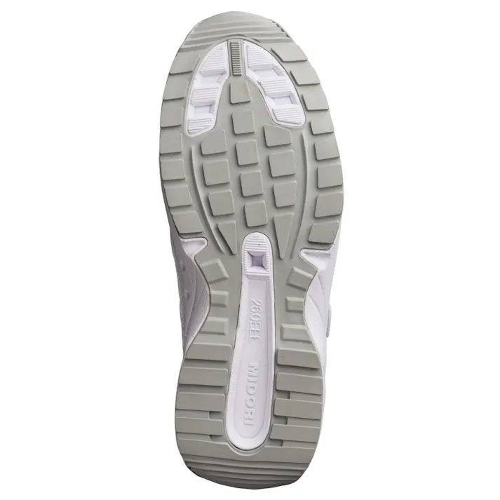 ミドリ安全 超軽量 先芯入り スニーカー ホワイト 25.0cm メンズ レディース SL605 軽い 仕事靴 22~30cm展開 21250419_13【別送品】