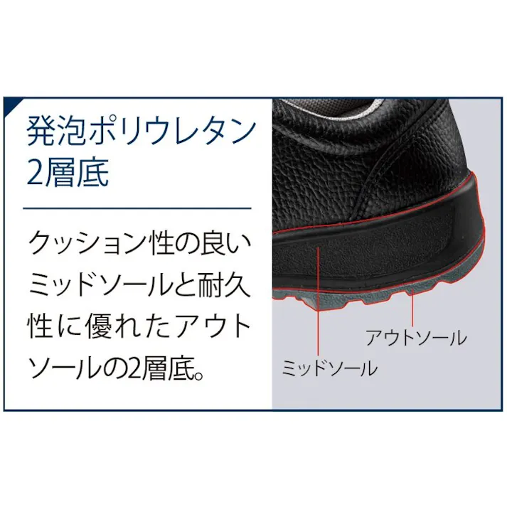 ミドリ安全 先芯入り 作業靴 ブラック 24.0cm スニーカー メンズ レディース DSF35 丈夫 仕事靴 24~29cm展開 21250803_11【別送品】