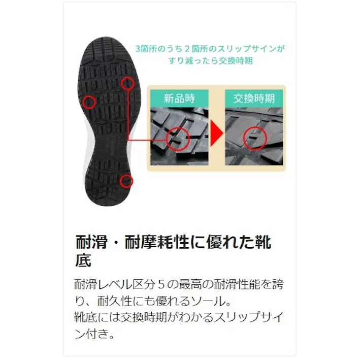 ミドリ安全 ワークスニーカー ネイビー 27.0cm メンズ レディース AS10 作業靴 仕事靴 22~30cm展開 21250997_17【別送品】