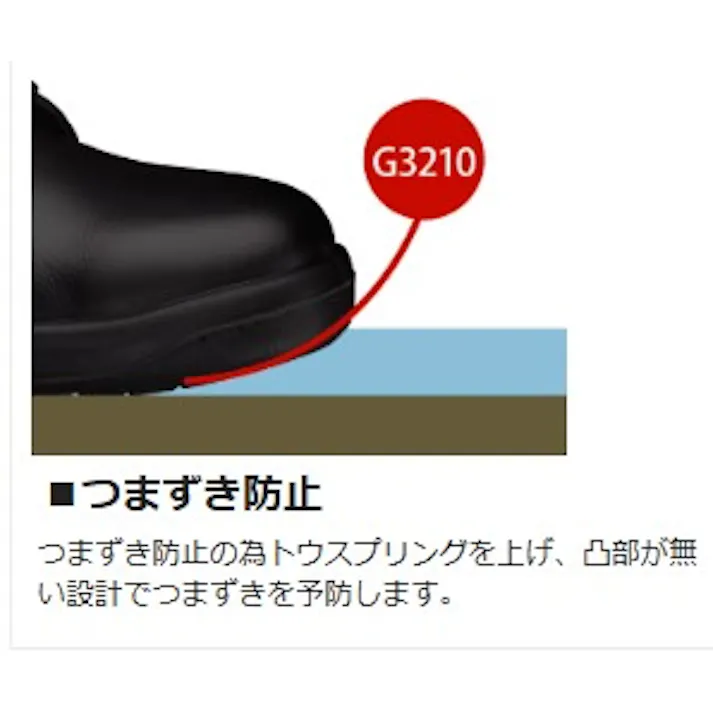 ミドリ安全 静電 安全靴 ブラック 24.5cm メンズ レディース ESG3210 作業靴 仕事靴 23.5~28cm展開 13020616_12【別送品】