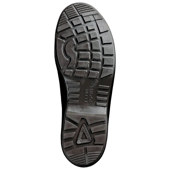 ミドリ安全 小指保護 先芯 静電安全靴 ブラック 25.0cm メンズ レディース PCF210 作業靴 仕事靴 23.5~28cm展開 13020864_13【別送品】