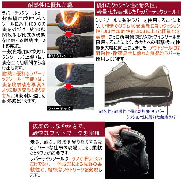 ミドリ安全 安全靴 ブラック 24.0cm ゴム底 メンズ レディース RT910