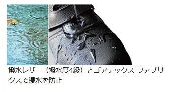 ミドリ安全 防水反射 安全靴 ブラック 25.5cm ゴム底 メンズ