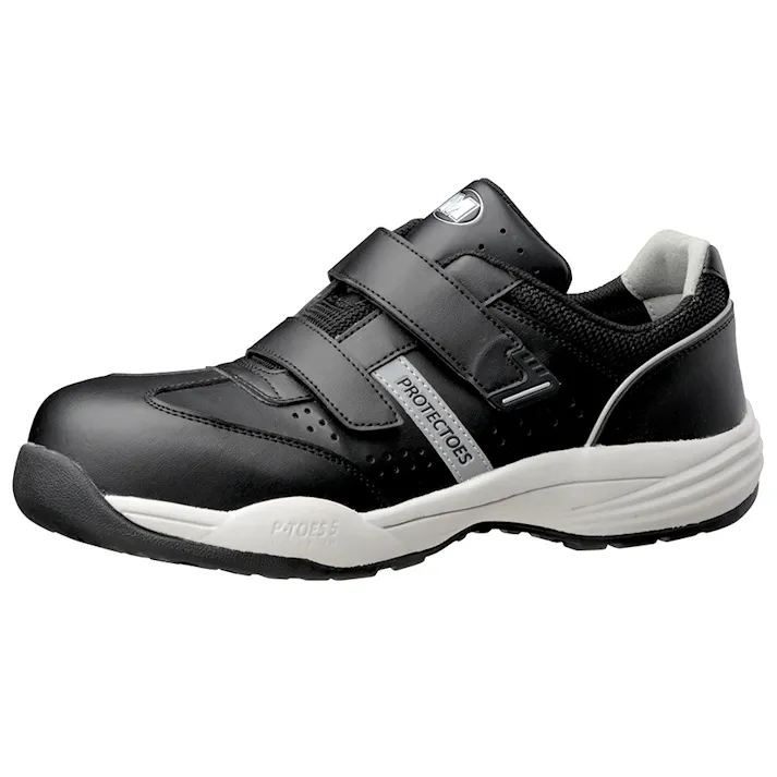 ミドリ安全 小指保護 先芯入り スニーカー ブラック 26.0cm メンズ レディース PF115 作業靴 仕事靴 22~30cm展開 21250361_15【別送品】