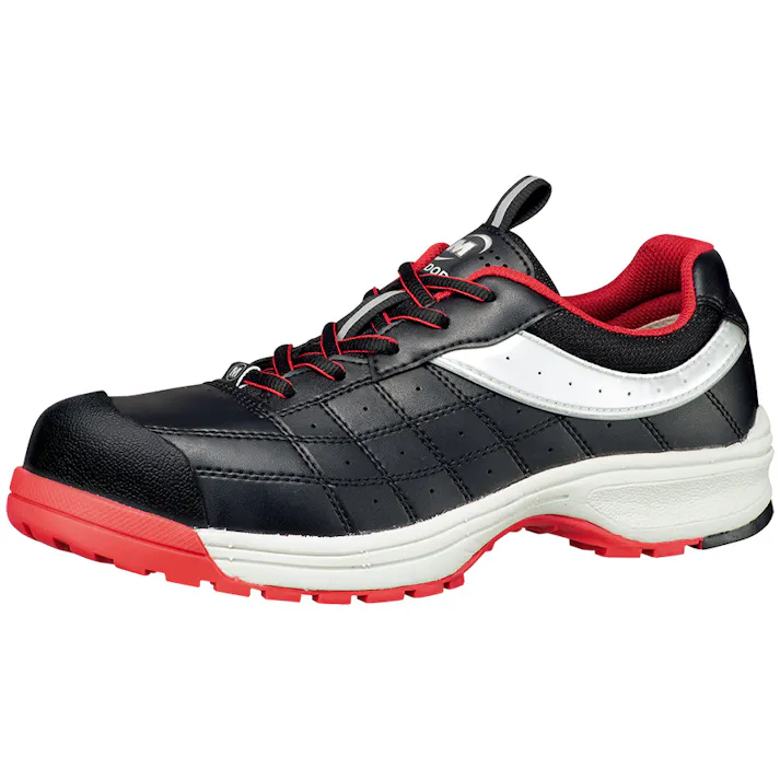 ミドリ安全 先芯入り スニーカー ブラック レッド 26.0cm メンズ レディース MPN902 作業靴 仕事靴 22.5~30cm展開 21250586_15【別送品】
