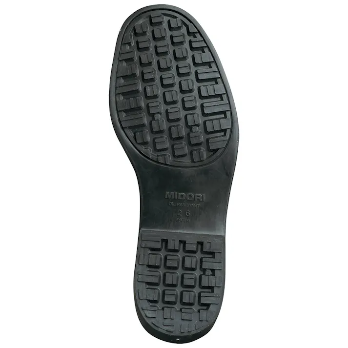 ミドリ安全 男性用 超耐滑 作業靴 ハイグリップ ローファー ブラック 26.5cm メンズ H950M 滑りにくい 仕事靴 23.5~29cm展開 21250620_16【別送品】