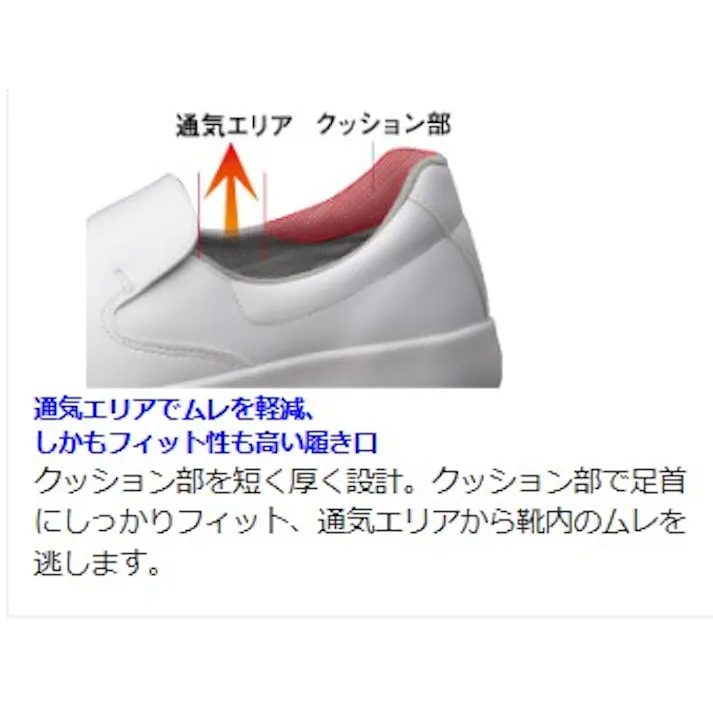 ミドリ安全 超耐滑 作業靴 ホワイト 28.0cm メンズ レディース NHS700 滑りにくい 仕事靴 21~31cm展開 21250834_19【別送品】