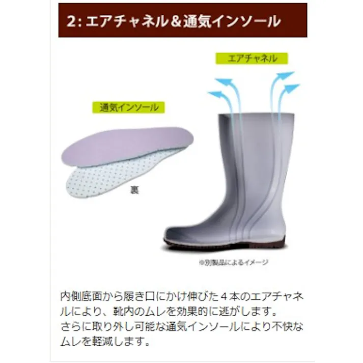 ミドリ安全 超耐滑 安全 スーパー 長靴 ブラック 23.5cm メンズ レディース NHG1000 滑りにくい 仕事靴 22~30cm展開 21400054_10【別送品】