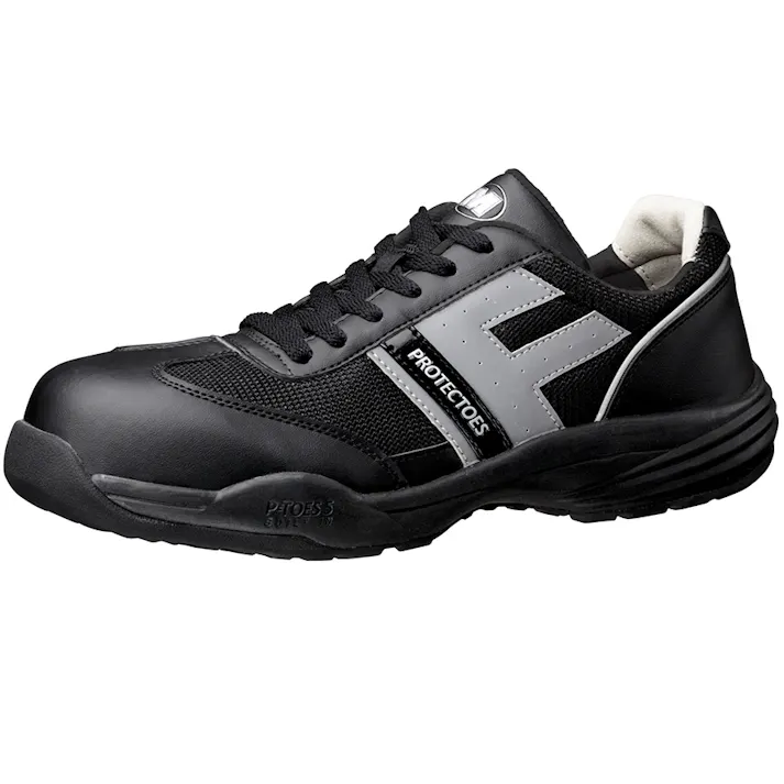 ミドリ安全 先芯入り 小指保護 スニーカー ブラック 22.0cm メンズ レディース PF110 作業靴 仕事靴 22~30cm展開 21250359_07【別送品】