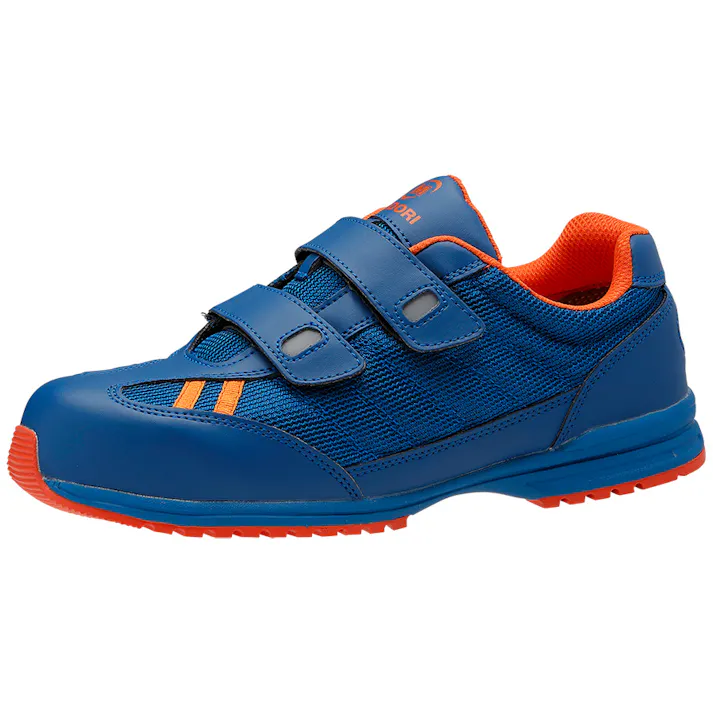 ミドリ安全 先芯入り 耐滑 スニーカー ブルー オレンジ 25.5cm メンズ レディース WPT115 滑りにくい 仕事靴 22~30cm展開 21250383_14【別送品】