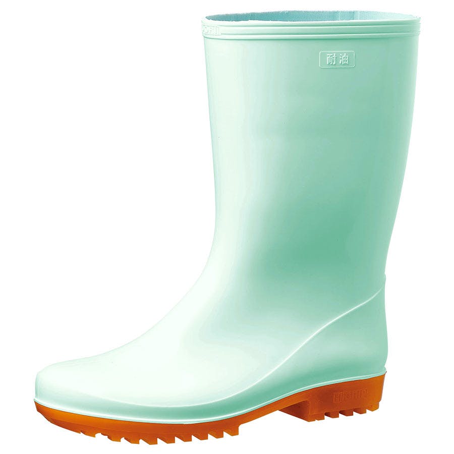 ミドリ安全 耐滑 長靴 グリーン 23.5cm メンズ レディース HGC2000 滑りにくい 仕事靴 22～28cm展開 21350018_10 長靴