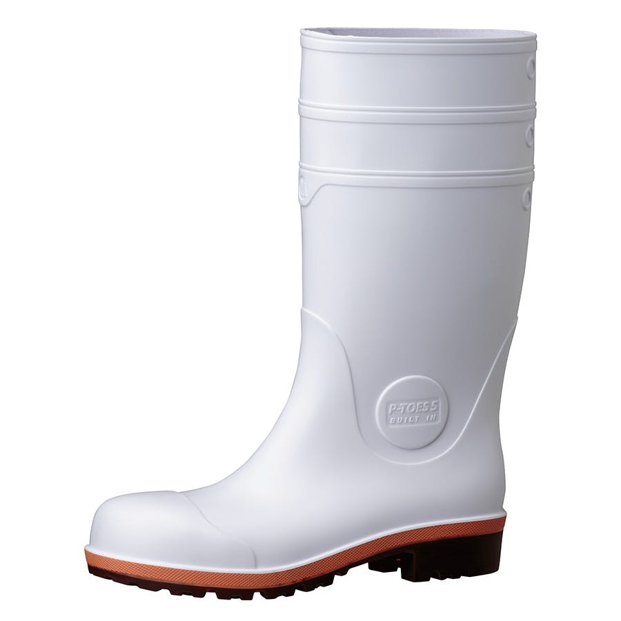 ミドリ安全 安全 長靴 ホワイト 22.5cm メンズ レディース PW1000スーパー 作業靴 仕事靴 22～30cm展開 21400060_08【別送品】