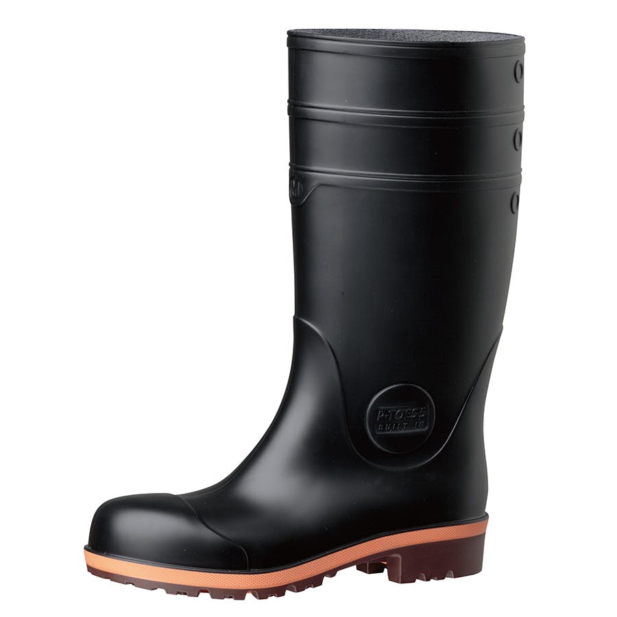 ミドリ安全 安全 長靴 ブラック 22.5cm メンズ レディース PW1000スーパー 作業靴 仕事靴 22～30cm展開 21400062_08【別送品】