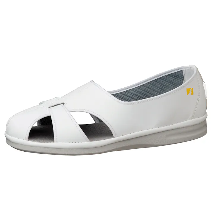 男女兼用 静電作業靴 PS-01S ホワイト 25.5cm メンズ レディース 静電靴 サンダル 仕事用 21000006_14【別送品】