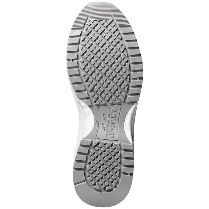 JSAA A種認定 超軽量耐滑スニーカー ひもタイプ WL-110 グレイ 24.0cm メンズ レディース 紐 軽い 滑りにくい 21250909_11【別送品】