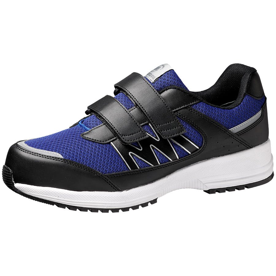 JSAA A種認定 超軽量耐滑スニーカー バンドタイプ WL-115 ブルー 22.5cm メンズ レディース マジックテープ 軽い 滑りにくい 21250911_08【別送品】