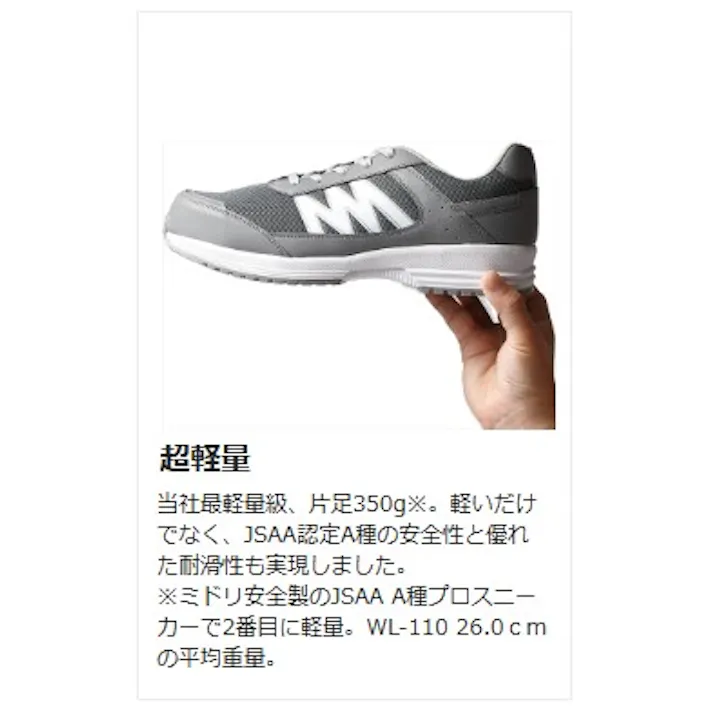 JSAA A種認定 超軽量耐滑スニーカー バンドタイプ WL-115 ブルー 25.0cm メンズ レディース マジックテープ 軽い 滑りにくい 21250911_13【別送品】