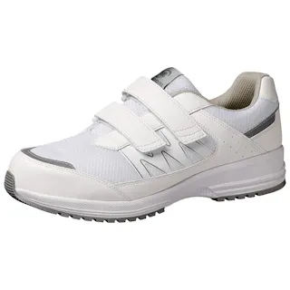 JSAA A種認定 超軽量耐滑スニーカー バンドタイプ WL-115 ホワイト 28.0cm メンズ レディース マジックテープ 軽い 滑りにくい 21250913_19【別送品】